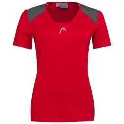 Head Club 22 Tech T-shirt, red, dame