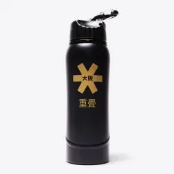 Osaka Kuro water bottle aluminium, black 