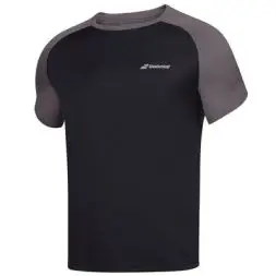 Babolat Play Crew Neck Tee men, sort