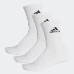adidas 3-stripes crew 3pak socks herre - hvid