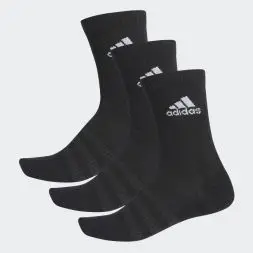 adidas 3-stripes crew 3pak socks herre - sort