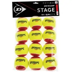Dunlop Stage 3 red 12pak starter tennisbolde 