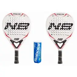 Padel tennis pakketilbud (2 x Enebe Break + 1 x Babolat Court padel)