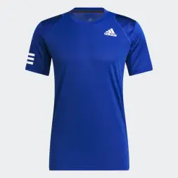 adidas club 3-stripe t-shirt blue