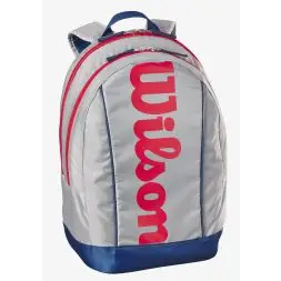 Wilson junior backpack, light grey, tennis rygsæk 