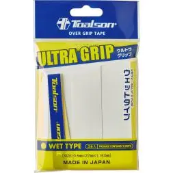 Toalson Ultra grip 3pcs., overgrip, hvid 