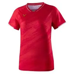 Victor DENMARK TEAM T-SHIRT 2022, women, rød